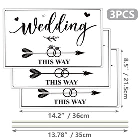 Lesnala stakes included for quick, sturdy setup at ceremony or reception.