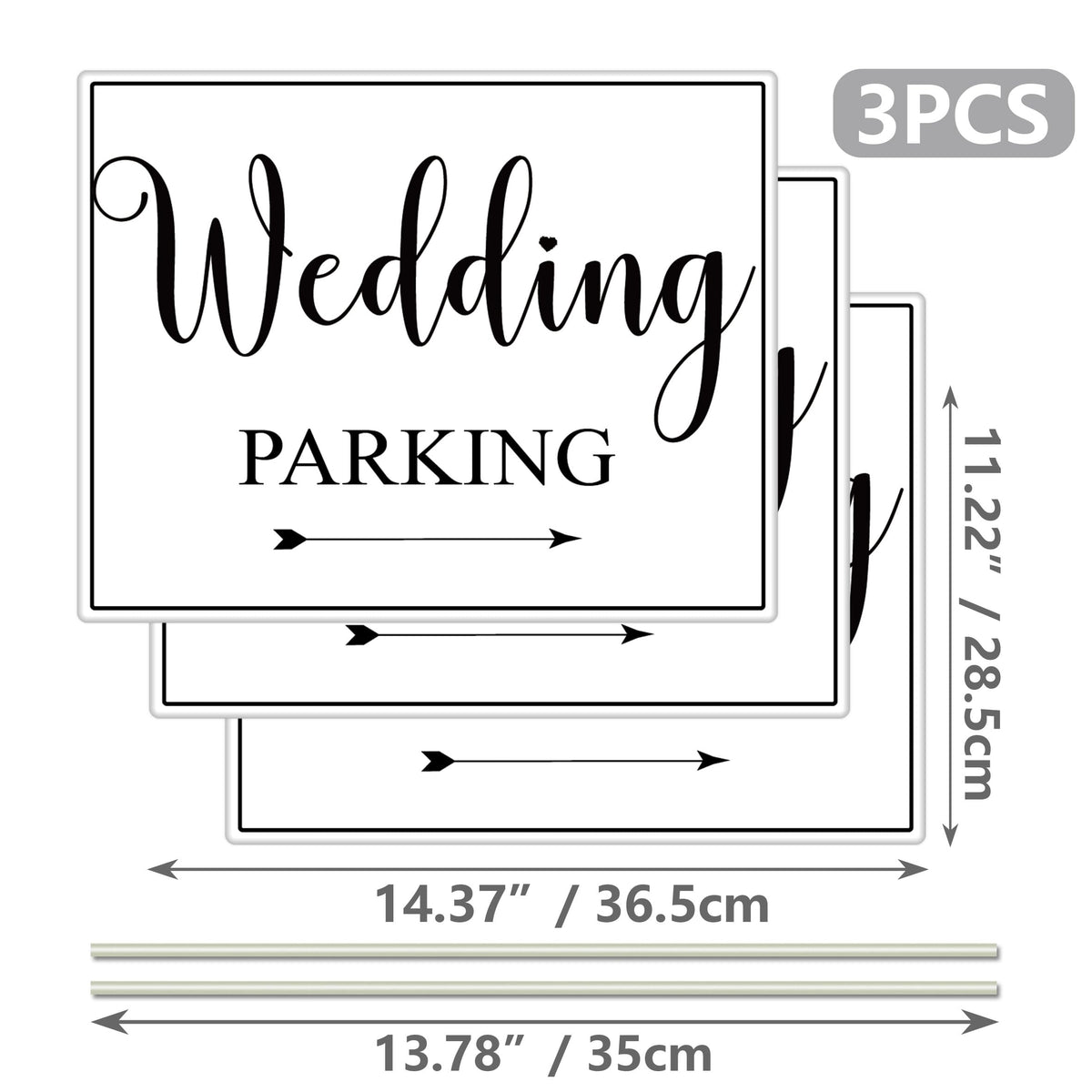 Lesnala versatile signage for ceremonies and receptions, suitable for varied venue layouts.