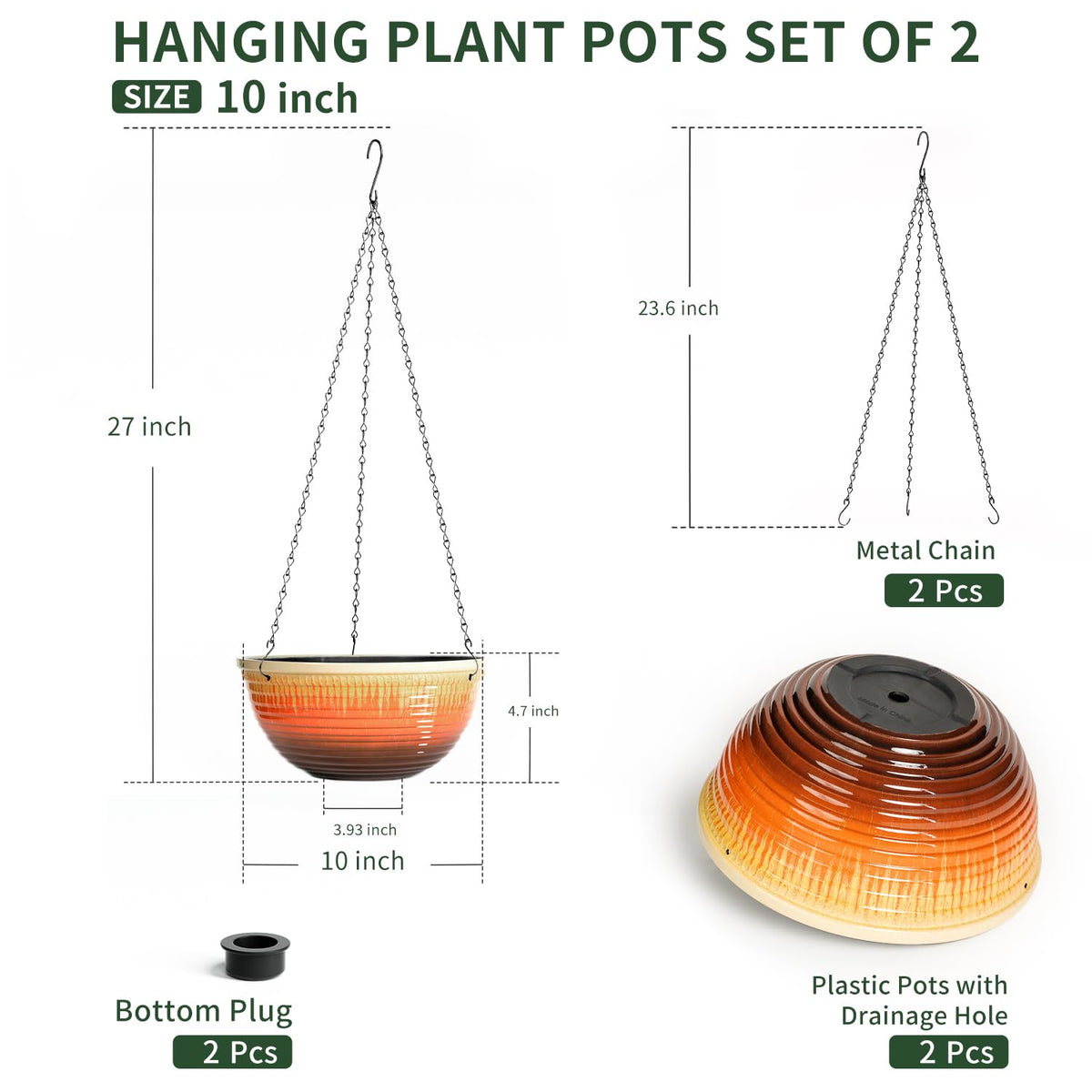 LESOASIS planter with drainage hole enables moisture control for plants