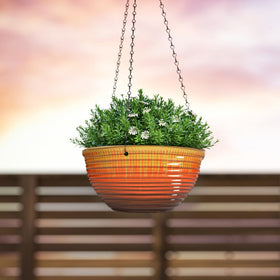 Round LESOASIS pot suitable for succulents, ferns, and herbs