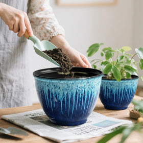 LESOASIS planters on patio for outdoor use and decor