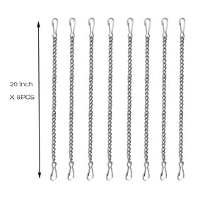 LESYDGSI 20-inch hanging chains showing versatile indoor and outdoor use with quick links.
