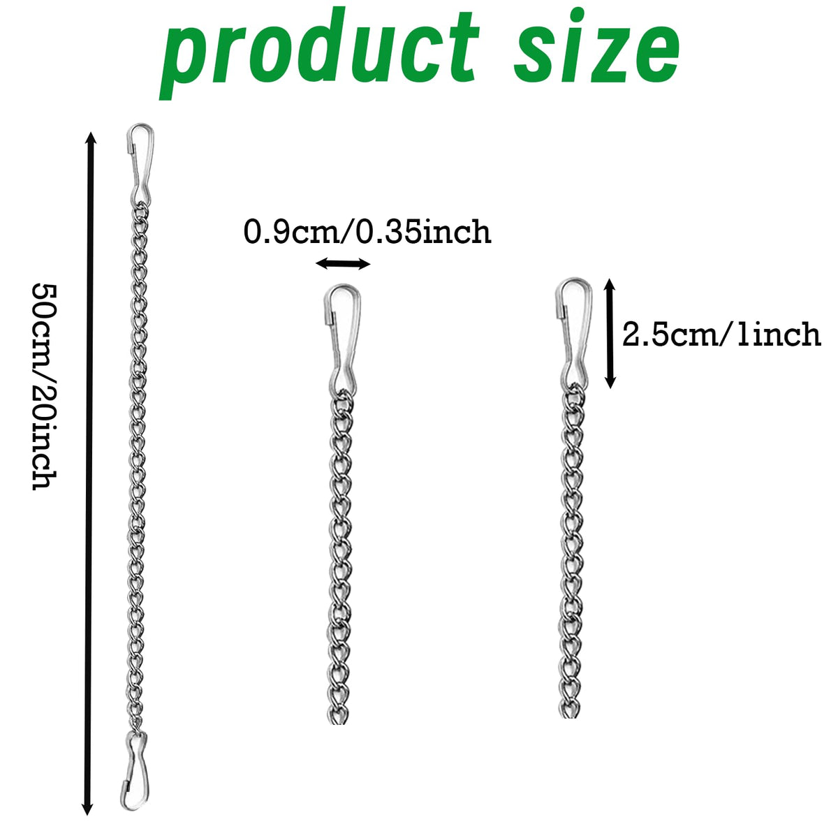 LESYDGSI stainless steel 304 chains demonstrating weather resistance and lasting shine.