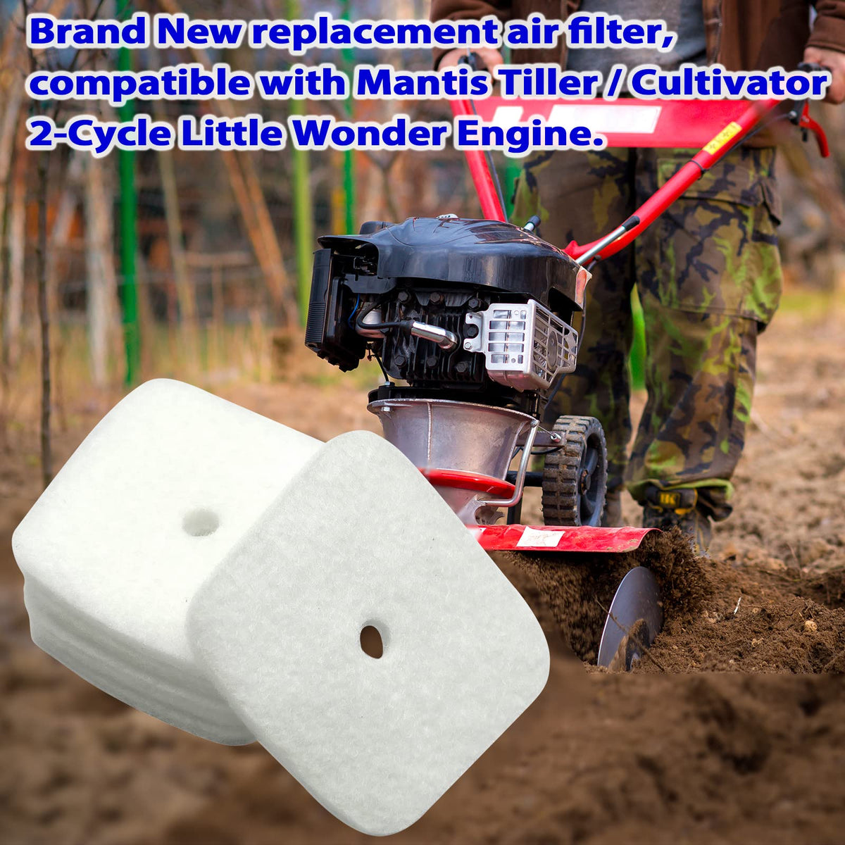 LETAYAR foam replacement filter for Mantis 7222M-7225 delivers reliable filtration.