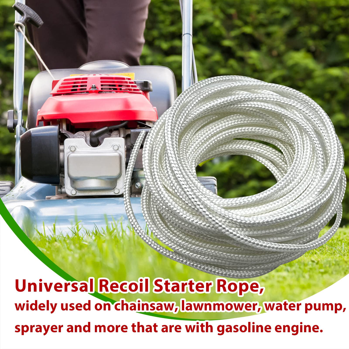 LETAYAR 5mm, 10m pull cord ready for universal engine compatibility.