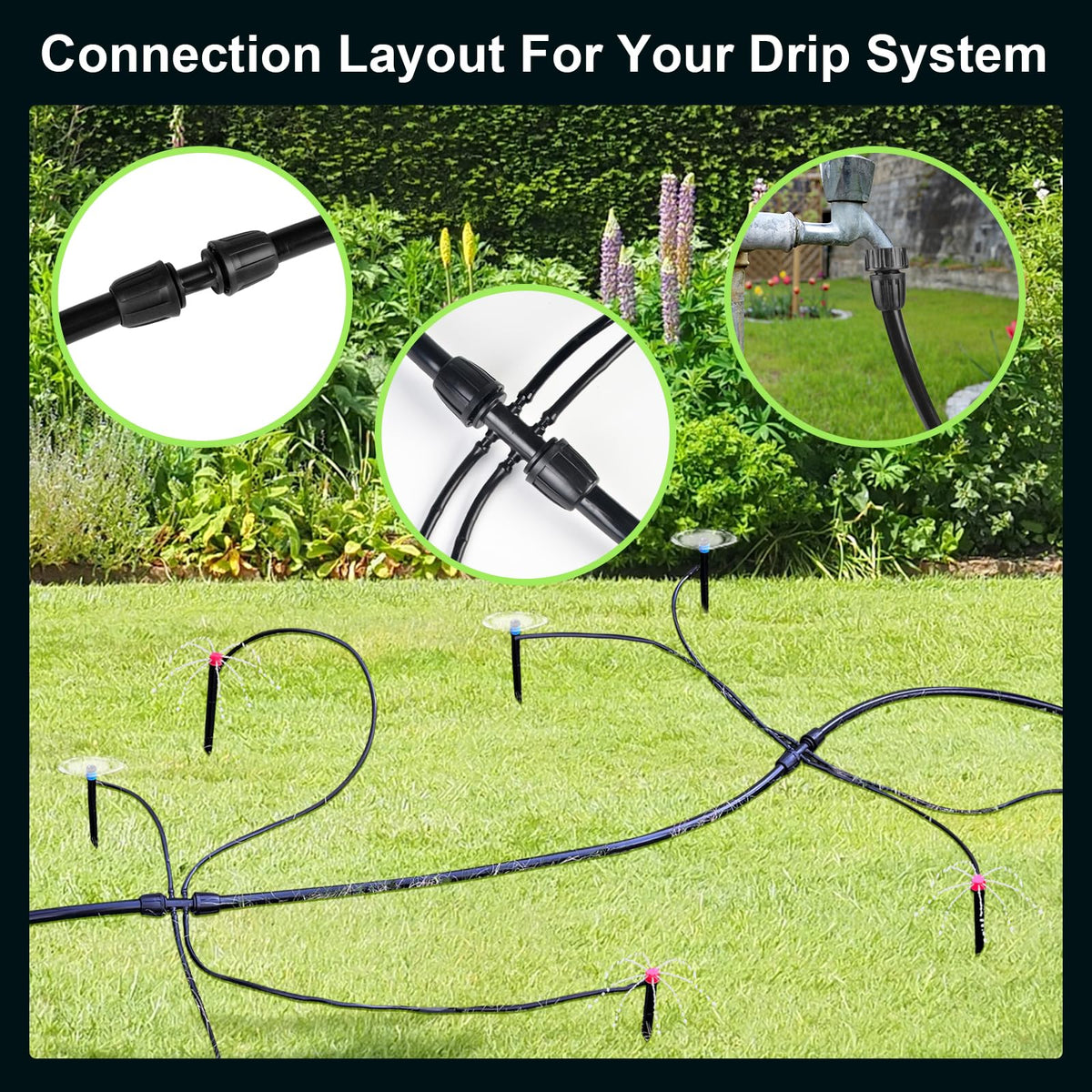 letesult 34-to-12 faucet adapter facilitates quick garden setup