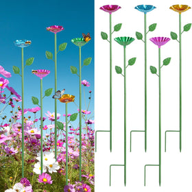 Letesult bee watering station flower design attracts pollinators with vibrant colors.