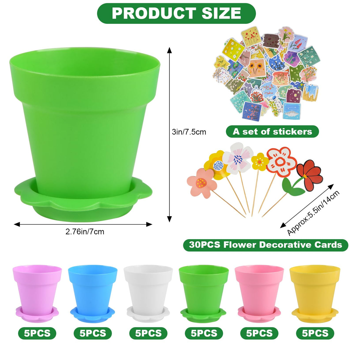 letesult cupcake pot blue for small plant seedlings indoors