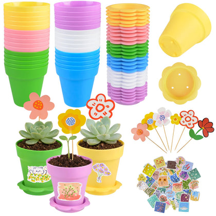 letesult cupcake pot pink for seedling starters and decorative gardening
