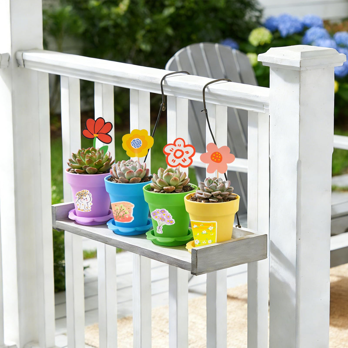 letesult cupcake pot white clean finish for office plants