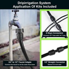 letesult flexible drip tubing coil designed for tight corner placements