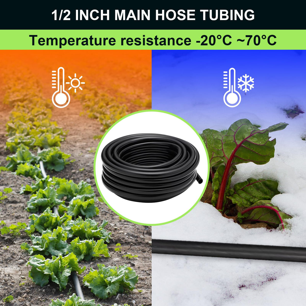 letesult pressure-resilient drip tube ready for year-round outdoor use