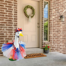 Letesult star bow tie gives playful festive look to goose