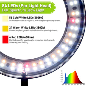 LETKEYS dimmable lighting for precise intensity across growth stages