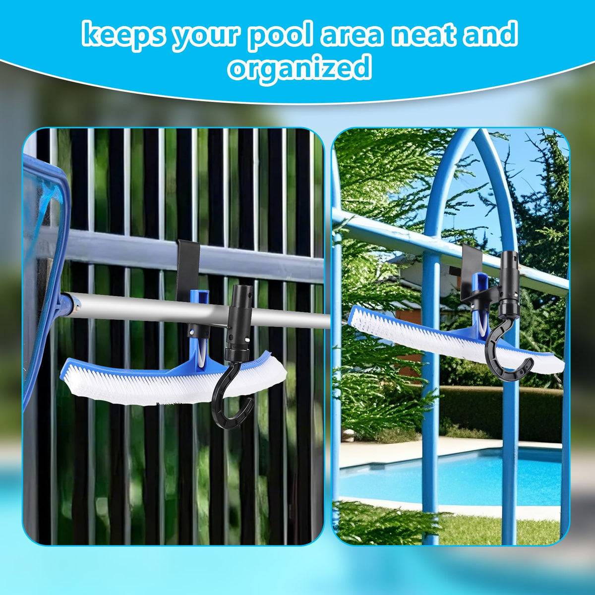 Lettry easy-install hook attaches without screws to fences