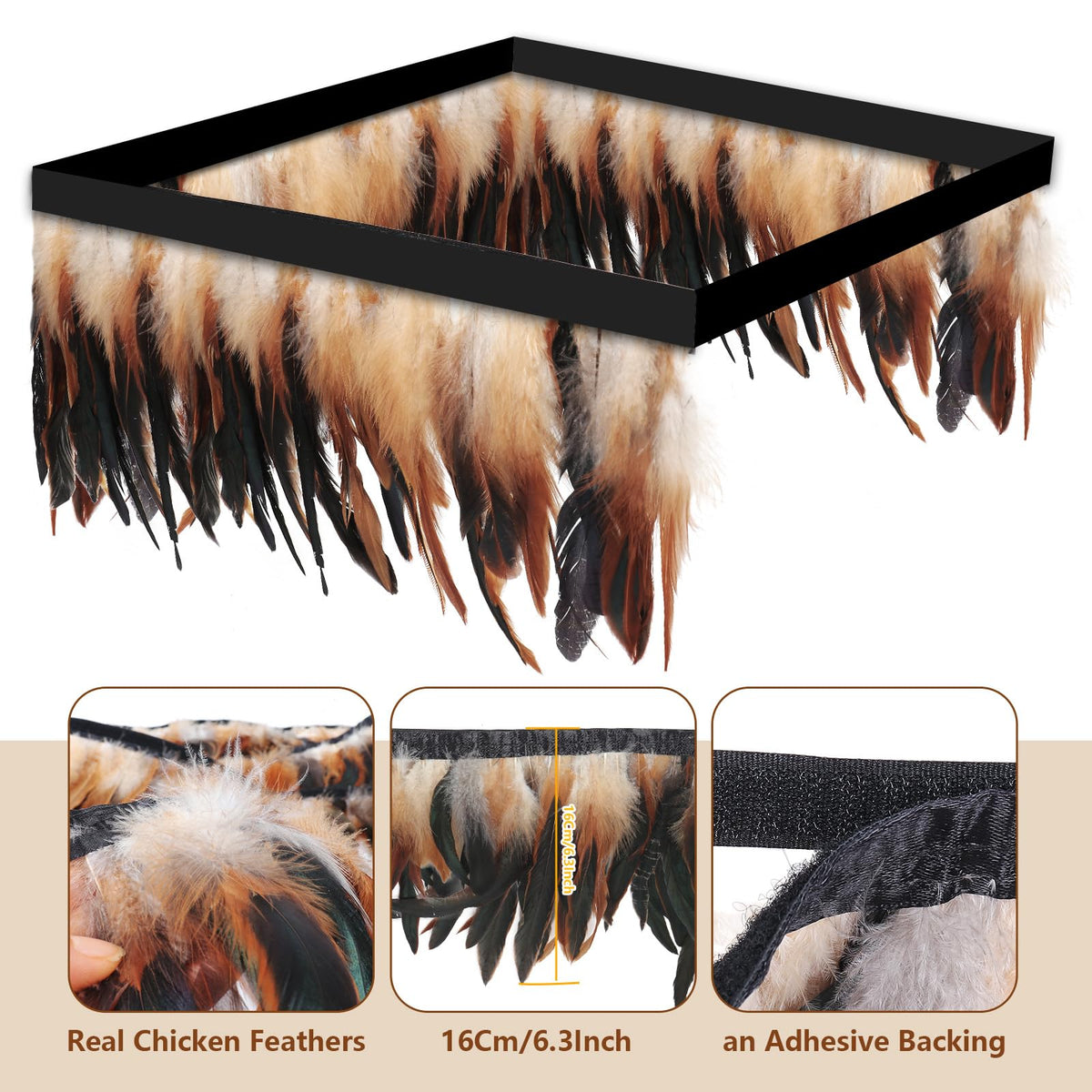 Lettry feather skirt wrapped around brooder for secure three-sided coverage.