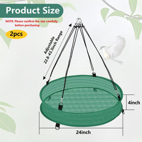 Lettry seed catcher 24in under feeder reduces debris beneath birds