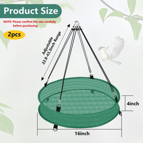 Lettry seed catcher mesh close-up shows durable polyester construction for outdoor use.