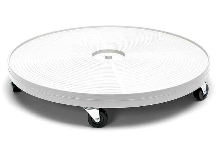 Lettuce Grow 24in plant dolly with wheels for easy repositioning indoors or outdoors.