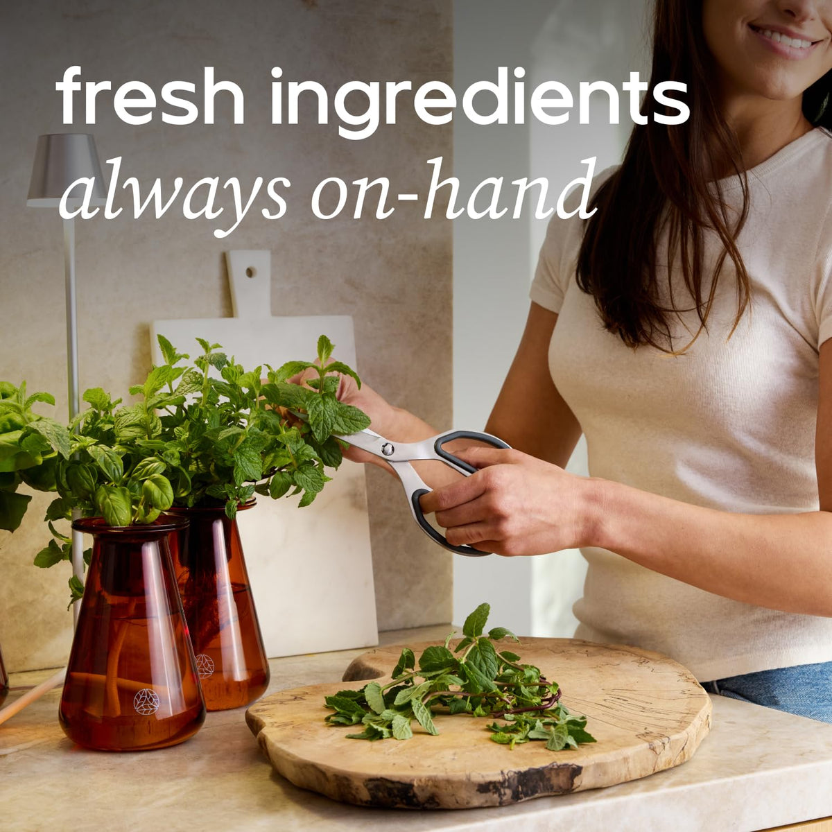 Lettuce Grow Counterstand easy trim for fresh, nutrient-dense greens.