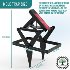 LETYANGER reusable mole traps pack four for ongoing yard protection.