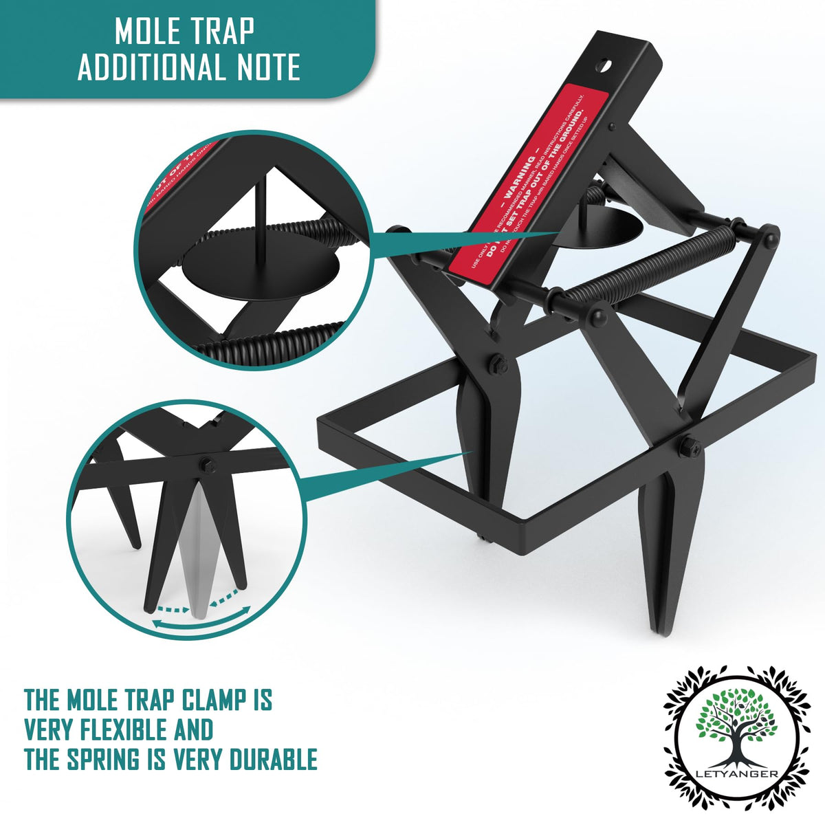 LETYANGER red-flag safety marker helps avoid accidental injuries.