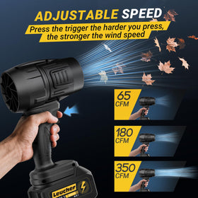Leucher leaf blower safety features support safer outdoor use.