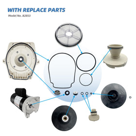 LEUNGOO B2853 installation-compatibility demonstrates compatibility with Pentair and Sta-Rite pools.