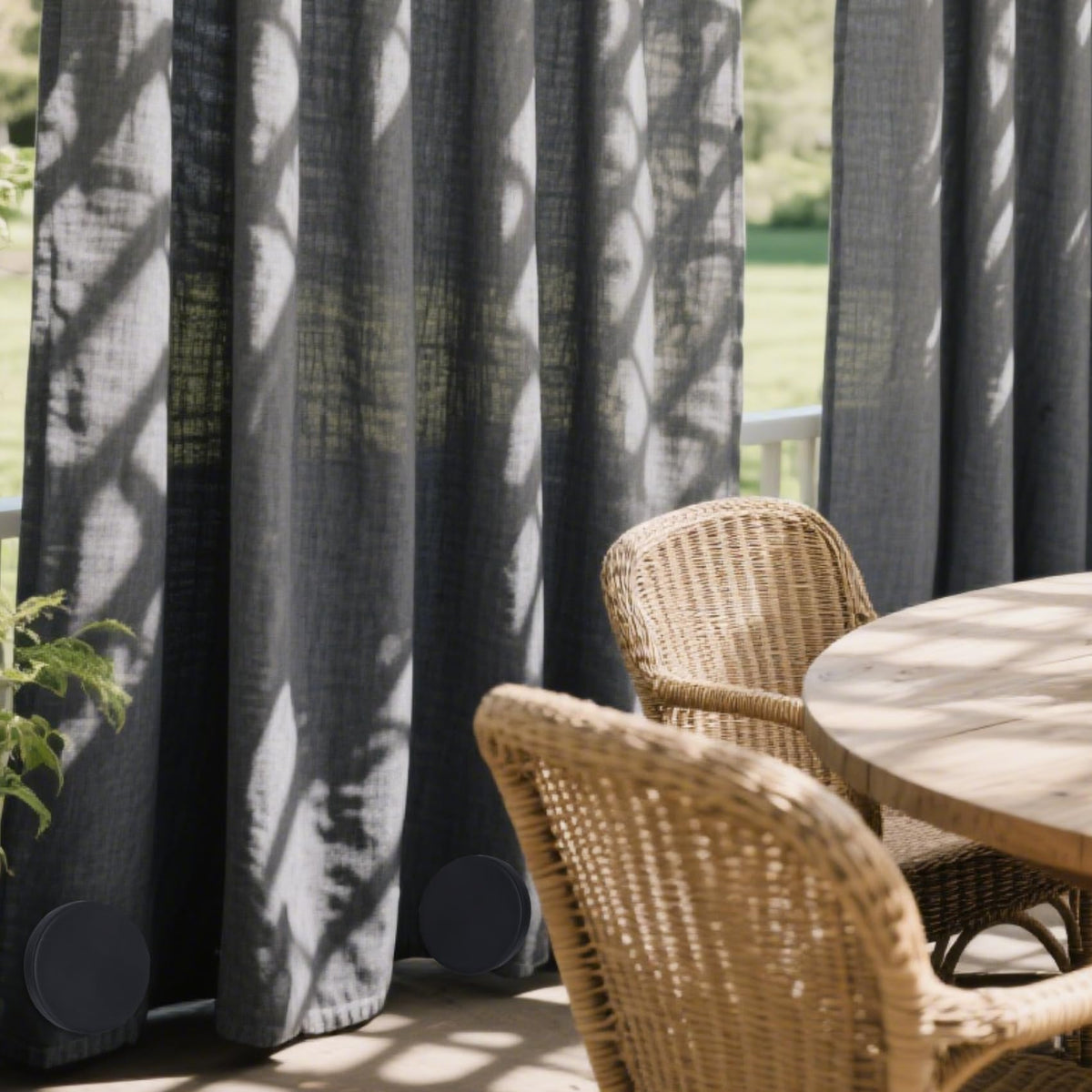 LEVOSHUA outdoor weights keep shower curtains and flags in place