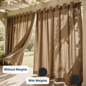LEVOSHUA curtain weights prevent gaps and drafts between panels