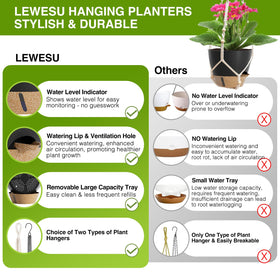 LEWESU midnight-black finish complements any decor