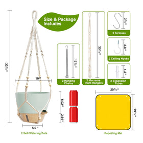 LEWESU premium PP plastic planter is lightweight yet durable for long-term use.