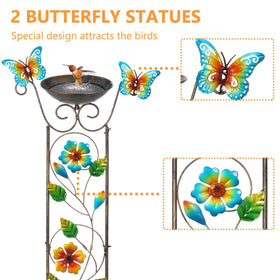 LEWIS&WAYNE bronze-finish metal trellis adds weatherproof style to outdoor space.
