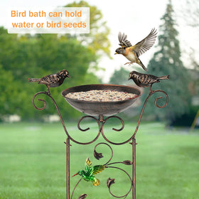 LEWIS&WAYNE weatherproof metal construction ensures durable outdoor use.