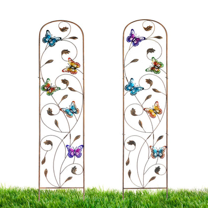 LEWIS&WAYNE butterfly trellis, 60 inches tall, supports climbing plants.
