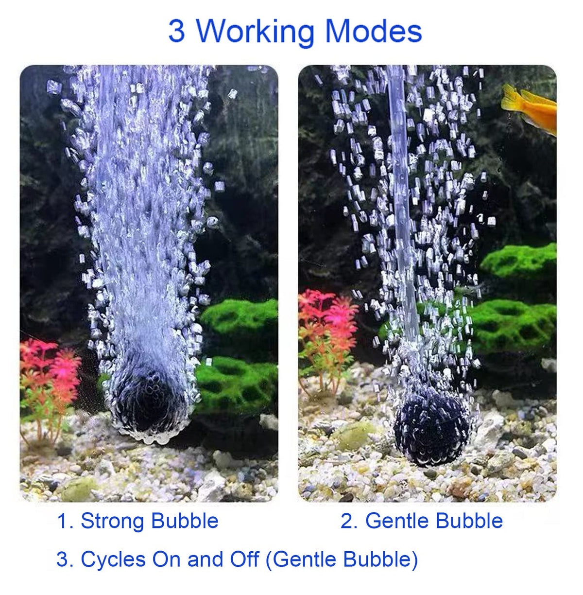 Lewisia 4400mAh battery backup keeps bubbles running after sunset