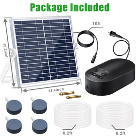 Lewisia easy, wiring-free setup for solar aerator