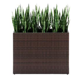 LEWIS&WAYNE tall planter front view with spacious planting area for lush displays