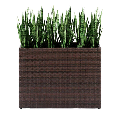 LEWIS&WAYNE tall planter front view with spacious planting area for lush displays