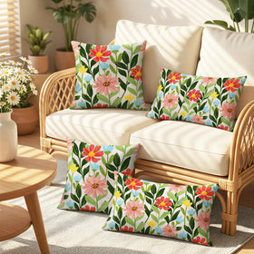 Lewondr easy-care pillow cover cleans quickly after outdoor use.