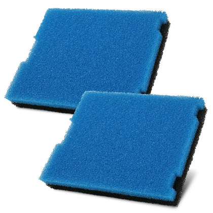 LEWEREST coarse pond filter pads capturing leaves and debris for better flow