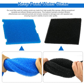 LEWEREST durable foam sponge maintains pond water quality over time