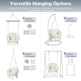 LEX CRAFT hammock bedroom use emphasizes compact design for a cozy reading nook.