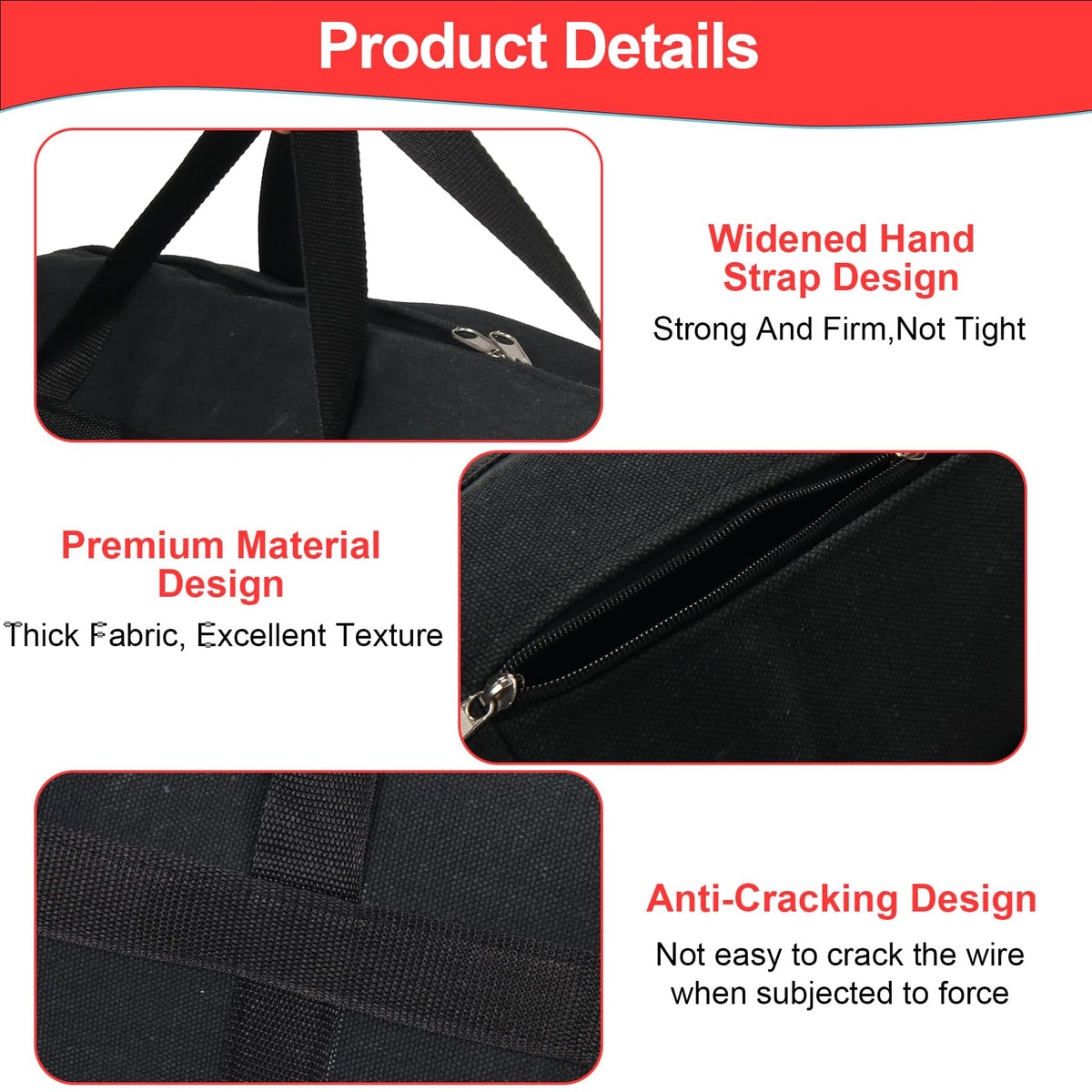 LEXICHER bag with foldable handle, portable solution for camping and hiking.