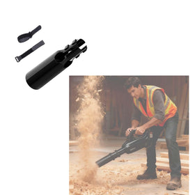 LEYAO Leaf Blower Air Booster attachment doubles pressure for quick cleanup.