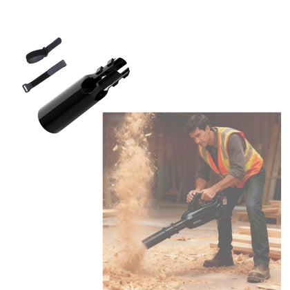 LEYAO Leaf Blower Air Booster attachment doubles pressure for quick cleanup.