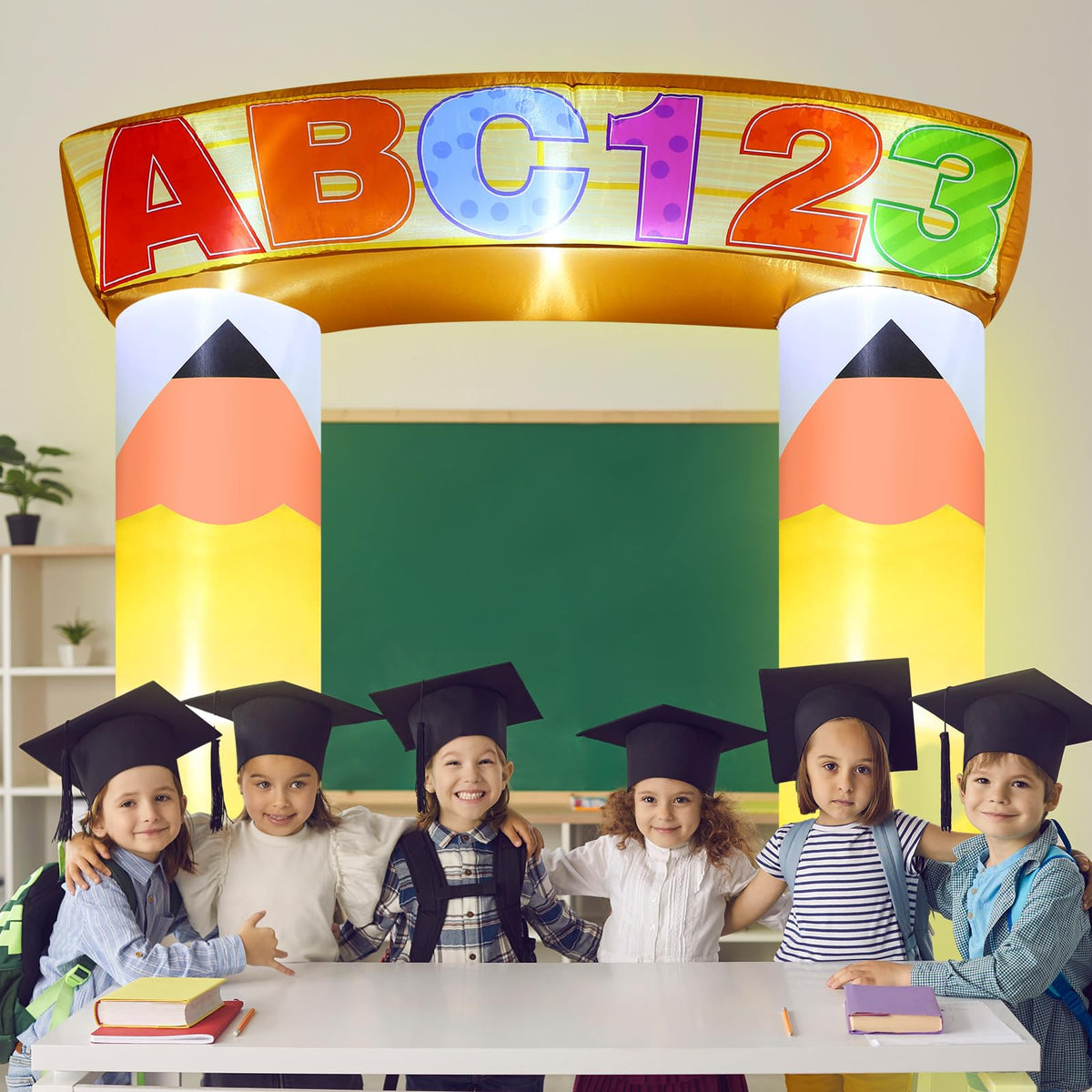 Leyndo back-to-school decor arch versatile for parties and fairs.