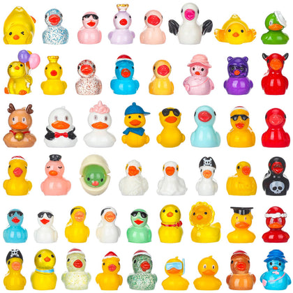 Leyndo mini resin ducks in assorted styles brighten dioramas and shelves.