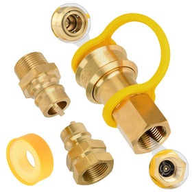 Lezbanz brass quick-connect protective cover keeps fittings dry when not in use.