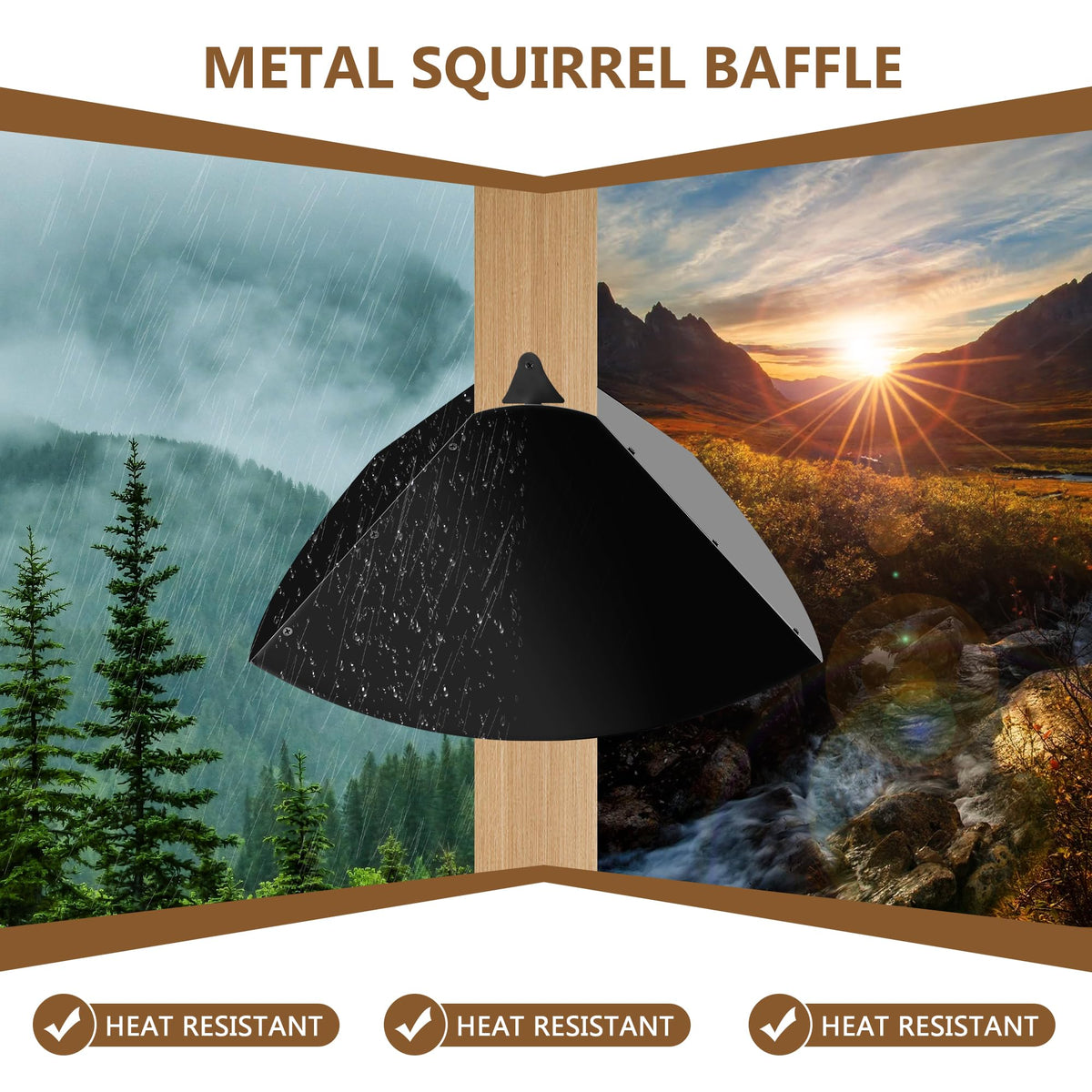 Lezcufer-metal-baffle-galvanized-steel offers durable protection against wildlife and weather